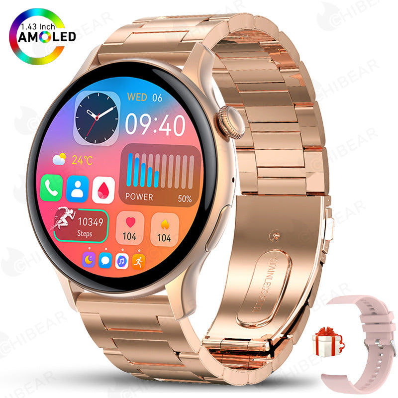 HK85 Smartwatch with AMOLED 1.43" Screen and Bluetooth