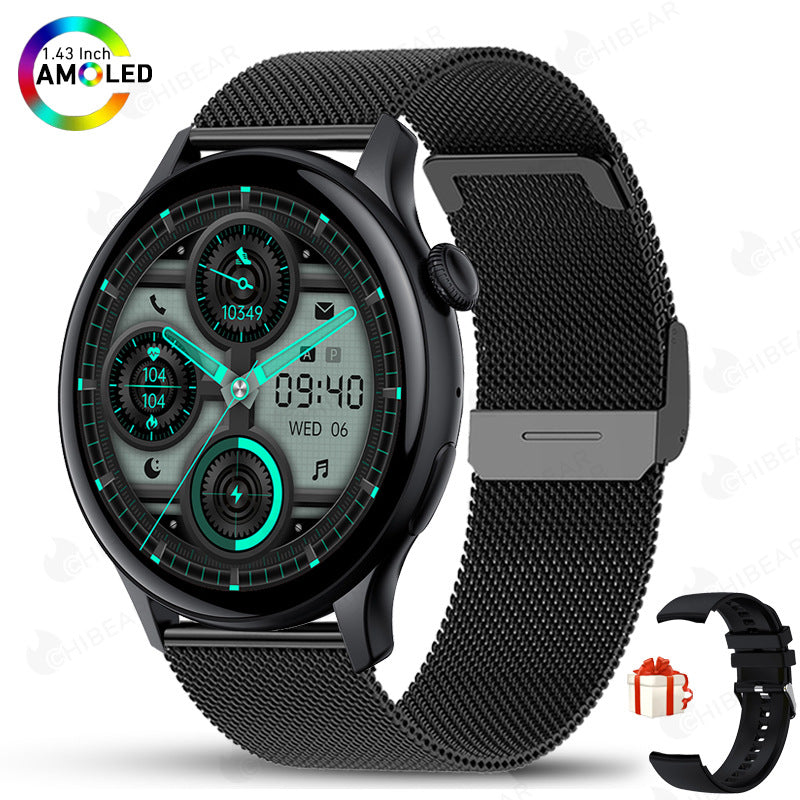 HK85 Smartwatch with AMOLED 1.43" Screen and Bluetooth