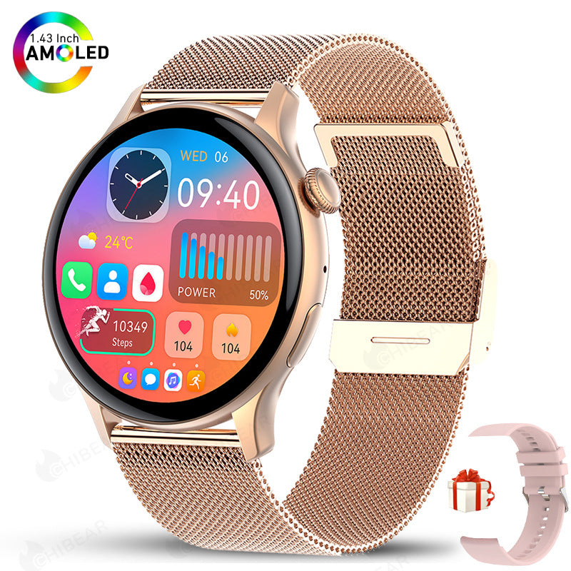 HK85 Smartwatch with AMOLED 1.43" Screen and Bluetooth